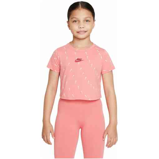 Tricou NIKE pentru copii G NSW TEE CROP SWOOSHFETTI - DO1332603-Imbracaminte-Tricouri