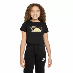 Tricou NIKE pentru copii G NSW TEE SUN SWOOSH CROP - DQ4376010-Imbracaminte-Tricouri
