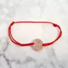 Bratara 2 surori / prietene - banut 12 mm - Aur Roz 14K - snur reglabil-Bratari din Aur Personalizate-Personalizate >> Ocazie >> Familia mea
