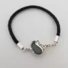 Bratara Arici - Argint 925 - piele impletita-Bratari Argint-Personalizate >> Ocazie >> Iubitori de animale