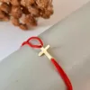Bratara Cruciulita - Aur Galben 14K - snur reglabil-Bratari din Aur Personalizate-Ocazii >> Martisor