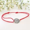 Bratara Floare cu multe petale - Argint 925 - cristal Swarovski - snur reglabil-Bratari personalizate-Argint >> Bratari personalizate