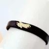 Bratara avion - pandant Argint 925 placat cu Aur 18K- bratara din piele