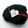 Bratara inima - Imbratisare Mama si Bebe - Argint 925 - Snur reglabil-Bratari Argint Femei-Argint >> Bratari personalizate