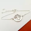 Bratara personalizata - Copacul Vietii si nume - Lantisor glisant ajustabil - Argint 925-Bratari Argint Femei-Argint >> Bratari personalizate