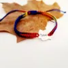 Bratara personalizata - Harta Romaniei gravata - Argint 925 - Snur impletit tricolor-Bratari Argint-Personalizate >> Ocazie >> Pentru cei dragi
