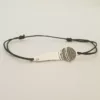 Bratara personalizata - Microfon - Argint 925 - snur reglabil-Bijuterii tematice pasiuni-Personalizate >> Ocazie >> Bijuterii tematice pasiuni