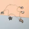 Bratara personalizata de picior cu lantisor - Beach Summer Elements - Pandantive diverse simboluri - Argint 925-Bratari Argint-Personalizate >> Ocazie >> Bijuterii tematice pasiuni