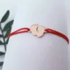 Bratara picioruse - Aur Roz 14k - snur reglabil bebe-Bratari din Aur Personalizate-Aur >> Aur 14K >> Bratari din Aur Personalizate