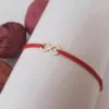 Bratara simbol - Infinit - Aur Roz 14K - snur reglabil-Bratari din Aur Personalizate-Aur >> Aur 14K >> Bratari din Aur Personalizate