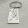 Breloc personalizat - Super Dad - Argint 925 - inel otel inoxidabil-Pentru el-Personalizate >> Tip Bijuterie >> Pentru el