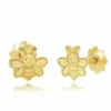 Cercei copii/bebe - Model albinuta - Aur Galben 14K - Inchizatoare sigura si confortabila cu filet-Cercei din Aur Bebe/Copii-Toate >> Aur 14k >> Cercei Aur
