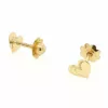 Cercei copii/bebe - Model inima - Aur Galben 14K - Inchizatoare sigura si confortabila cu filet-Cercei din Aur Bebe/Copii-Toate >> Aur 14k >> Cercei Aur