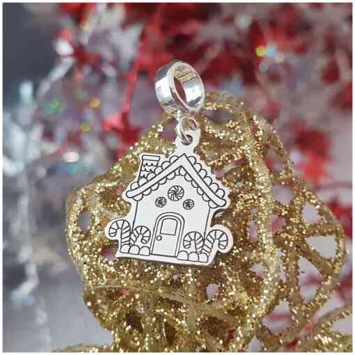 Charm personalizat Craciun - Casuta de turta dulce - Argint 925-Charm-uri Craciun-Ocazii >> Craciun >> Charm-uri Craciun >> Promoții