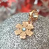 Charm personalizat Craciun - Fulg de zapada - Argint 925 placat cu Aur roz 18K - cristal Swarovski-Charm-uri Craciun-Ocazii >> Craciun >> Charm-uri Craciun >> Promoții