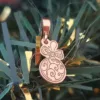 Charm personalizat Craciun - Glob - Argint 925 placat cu Aur roz 18K-Charm-uri Craciun-Ocazii >> Craciun >> Charm-uri Craciun >> Promoții