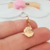 Charm personalizat Craciun - Mos Craciun - Argint 925 placat cu Aur roz 18K-Charm-uri Craciun-Ocazii >> Craciun >> Charm-uri Craciun >> Promoții