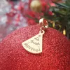 Charm personalizat Craciun - O brad frumos - Argint 925 placat cu Aur galben 18K-Charm-uri Craciun-Ocazii >> Craciun >> Charm-uri Craciun >> Promoții