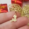 Charm personalizat Craciun - Renul Rudolf - Argint 925 placat cu Aur galben 18K-Charm-uri Craciun-Ocazii >> Craciun >> Charm-uri Craciun >> Promoții