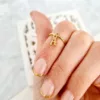 Inel Midi cu Charm - Always be yourself - Argint 925 placat cu Aur Galben 18K-Inele personalizate-Personalizate >> Ocazie >> Pentru cei dragi