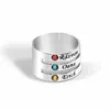Inel personalizat 3 nume - Argint 925