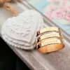 Inel personalizat - 3 nume - Argint 925 placat cu Aur galben 18 k-Inele personalizate-Personalizate >> Tip Bijuterie