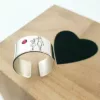 Inel personalizat - Mama si fiica - model lat - Argint 925 - Cristal Swarovski-Inele Argint-Argint >> Inele personalizate