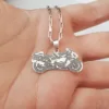 Lant barbatesc cu pandantiv personalizat - Motocicleta - Argint 925-Pentru el-Personalizate >> Ocazie >> Bijuterii tematice pasiuni
