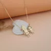 Lantisor Familie - 2 Membri - Bunica si nepotica - Argint 925 placat cu Aur 18K-Familia mea-Personalizate >> Ocazie >> Familia mea