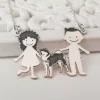 Lantisor Familie - 3 Membri cu Akita - Argint 925-Familia mea-Personalizate >> Ocazie >> Familia mea