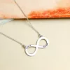 Lantisor Infinit cu nume gravate - Argint 925-Lantisoare Argint-Personalizate >> Ocazie >> Bijuterii cu nume
