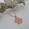 Lantisor Labuta - Argint 925 placat cu Aur roz 18K-Iubitori de animale-Personalizate >> Ocazie >> Iubitori de animale