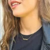 Lantisor Nume - Argint 925 placat cu Aur Galben 18K-Lantisoare cu nume-Personalizate >> Ocazie >> Bijuterii cu nume