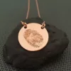 Lantisor cu amprenta - Argint 925 placat cu Aur roz 18k-Bijuterii cu amprenta-Personalizate >> Ocazie >> Pentru cei dragi
