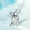 Lantisor cu pandantiv BULLDOG - Argint 925-Iubitori de animale-Personalizate >> Ocazie >> Iubitori de animale