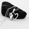 Lantisor cu pandantiv cal si inima - Argint 925-Iubitori de animale-Personalizate >> Ocazie >> Iubitori de animale
