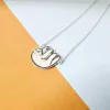Lantisor cu pandativ - omuletul lenes sloth - Argint 925-Pandantive Argint-Personalizate >> Ocazie >> Iubitori de animale