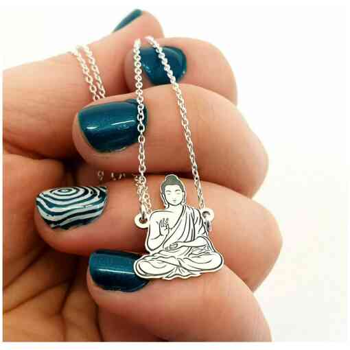 Lantisor personalizat - Buddah - Argint 925-Lantisoare Argint-Personalizate >> Ocazie >> Bijuterii motivationale