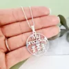 Lantisor personalizat - My precious Family - 3 Membri - Argint 925-Familia mea-Personalizate >> Ocazie >> Familia mea