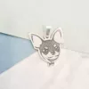 Pandantiv Chihuahua - Argint 925-Iubitori de animale-Personalizate >> Ocazie >> Iubitori de animale