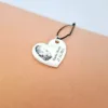 Pandantiv Inima cu amprenta si mesaj - Argint 925-Pentru cei dragi-Personalizate >> Ocazie >> Pentru cei dragi