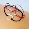 Set 3 bratari - Puzzle o inima impartita - Argint 925 - Snur reglabil-Pentru cei dragi-Personalizate >> Ocazie >> Pentru cei dragi