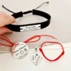 Set Cadou Botez - Banut Marturie - Lantisor cu Pandantiv Picioruse - Bratara placuta si piele - snur deochi bebe - Argint 925-Seturi cadou speciale-Personalizate >> Ocazie >> Seturi cadou speciale