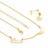 Set colier si cercei - True Love - placat cu aur 18K-Miss Gold-Colectii >> Miss Gold >> Seturi Miss Gold