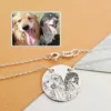 Lantisor personalizat cu poza - Bucurie captata - Pandant 17 mm cu 2 prinderi - Argint 925-Fotogravura-Personalizate >> Ocazie >> Iubitori de animale >> Noutati