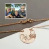 Lantisor personalizat cu poza - Clipa pretioasa - Pandant 17 mm cu 2 prinderi - Argint 925 placat cu Aur Roz 18K-Fotogravura-Argint >> Lantisoare personalizate >> Noutati