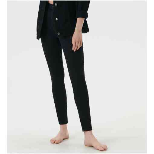 Sinsay - Blugi high waist skinny - Negru-Collection > all > jeans