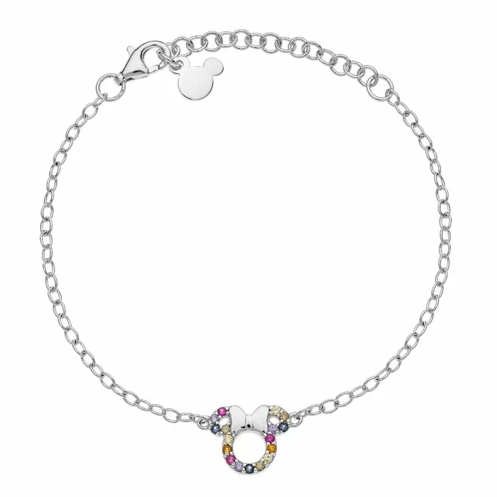 Bratara Disney cu pandantiv Minnie Mouse - Argint 925 si Cubic Zirconia colorate-Disney-Disney >> Noutati