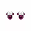 Cercei Disney Birthday Minnie Mouse luna Februarie - Argint 925 si Cristal-Disney-Disney >> Noutati