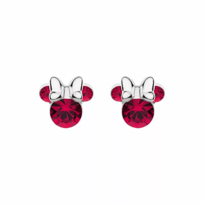 Cercei Disney Birthday Minnie Mouse luna Iulie - Argint 925 si Cristal-Disney-Disney >> Noutati